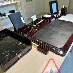 طقم مكتب خشب نبيتي رخامي BS-220