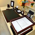طقم مكتب خشب بإطار معدني XL-598