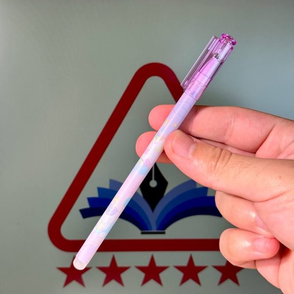 قلم جيل بأستيكة unicorn