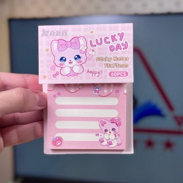 ستيكي نوت قطة Lucky day