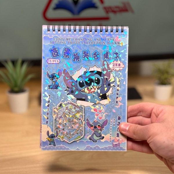 دفتر استيكر Stitch/Labubu حجم وسط