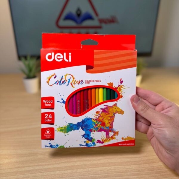 الوان خشب 24 لون طويل Deli