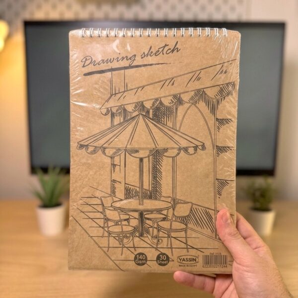 اسكتش بوك سلك ابيض 1124